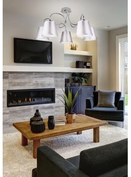 Csillár rúdon LUK 5xE14/40W/230V