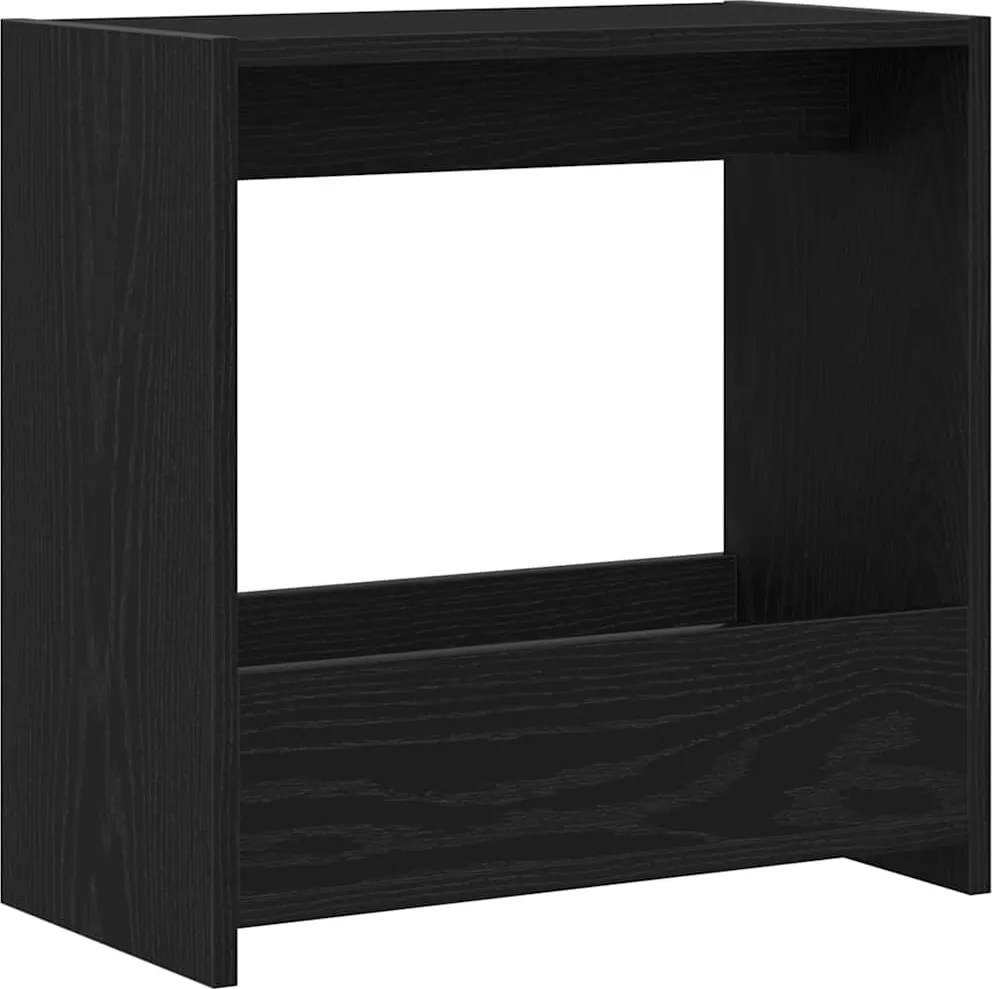vidaXL Oldal asztal Fekete tölgy 50 x 26 x 50 cm Faanyag