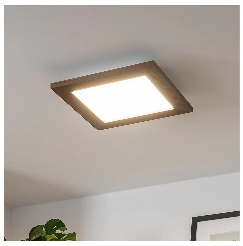 Brilagi - LED Mennyezeti lámpa SLIMFRAME WOOD LED/25W/230V 34x34 cm sötét barna