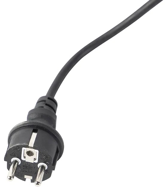 Tűs spotlámpa fekete állítható IP44 - Solo