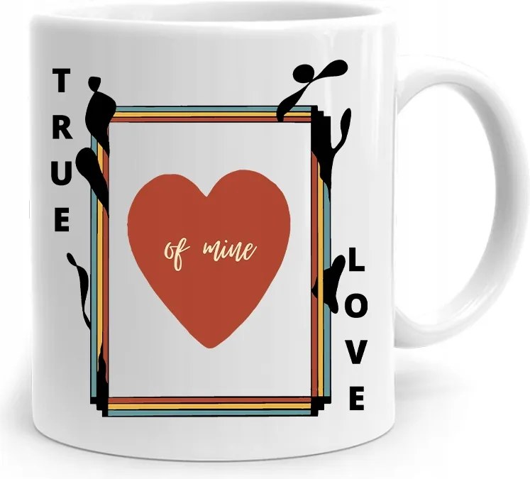 True Love Valentin Napi Ajándék Bögre fényképes nyomtatással