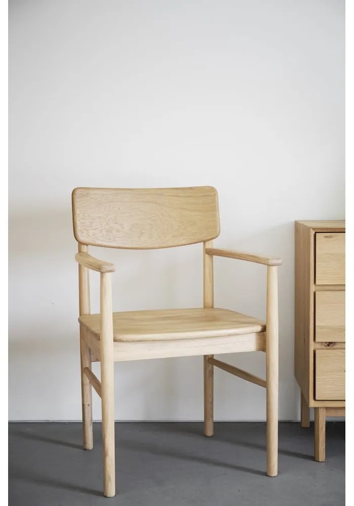 Natúr színű tölgyfa étkezőszék Maidstone – Rowico