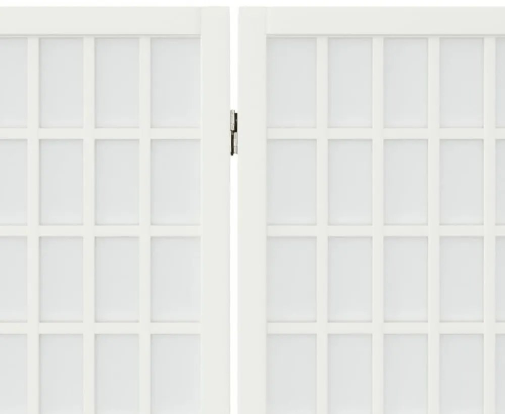 3-paneles fehér japán stílusú összecsukható paraván 120x170 cm