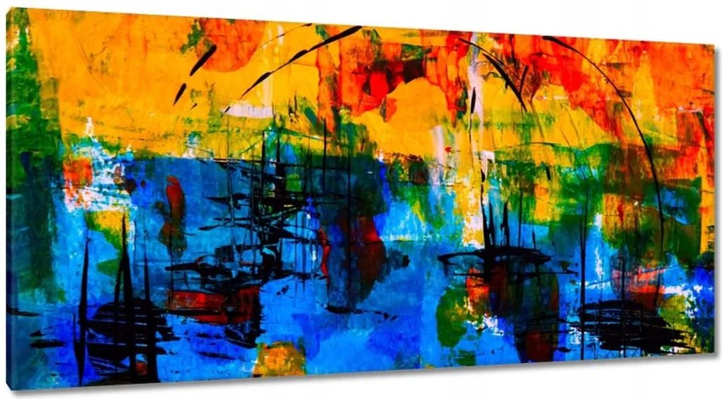 Festmények 115x55 Absztrakt Nyilas