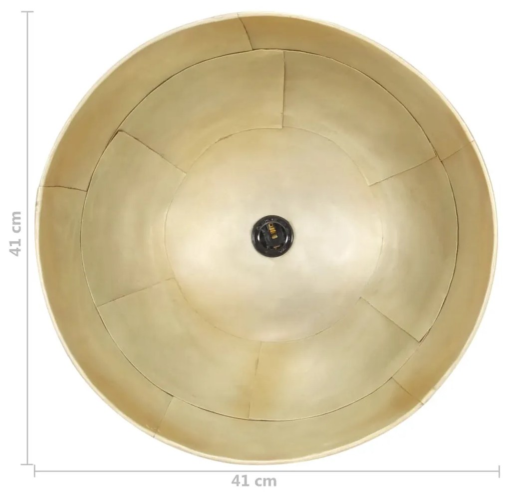 kerek sárgaréz ipari függőlámpa 25 W 41 cm E27