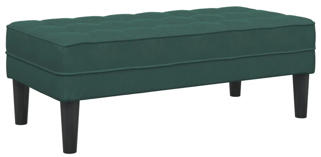 Pad zöld 113x57x39 cm bársonyból