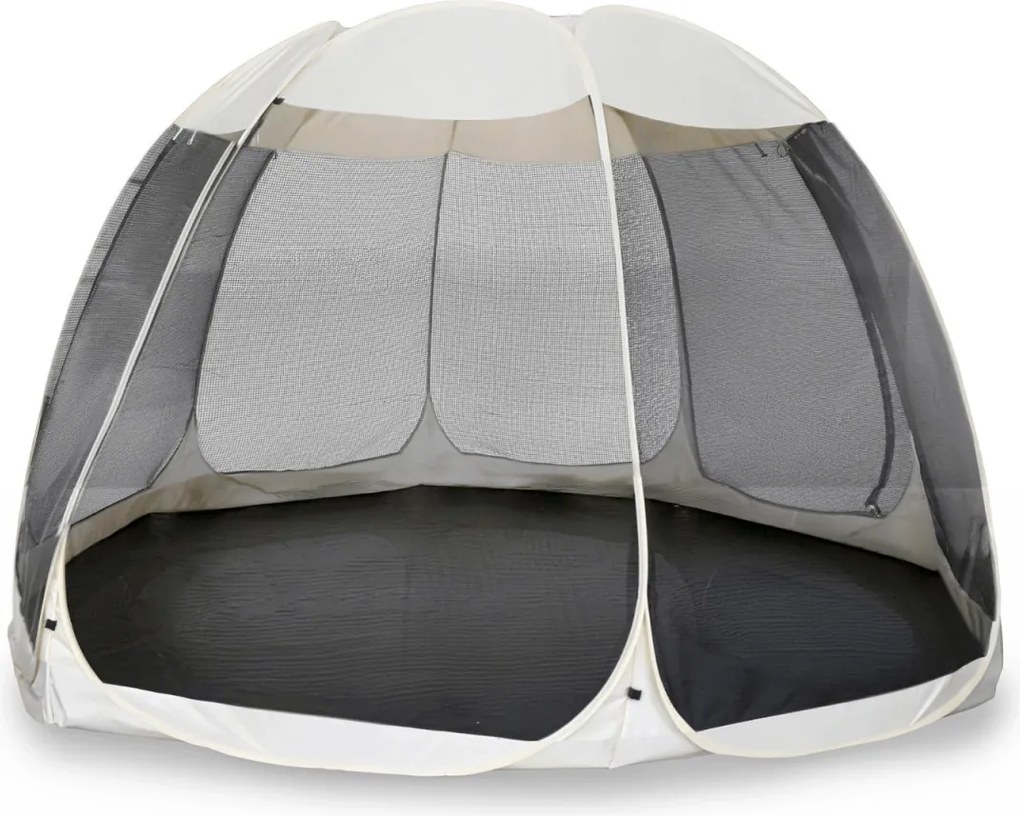 Kerti pavilon 395 cm bézs/fekete színben – CAMA