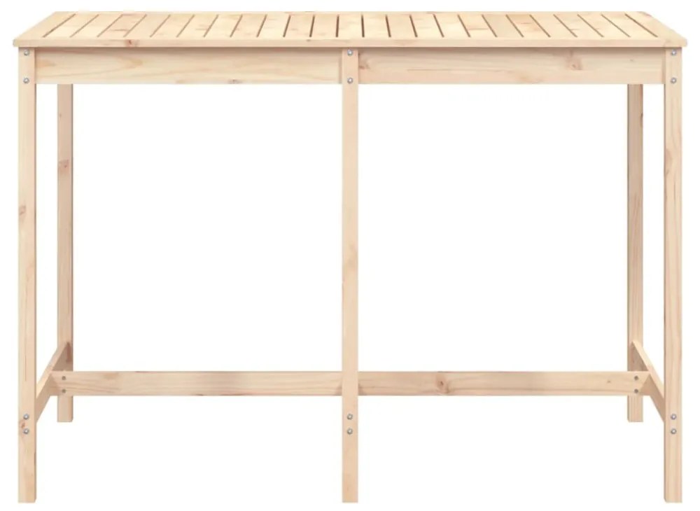 tömör fenyőfa kerti asztal 159,5 x 82,5 x 110 cm