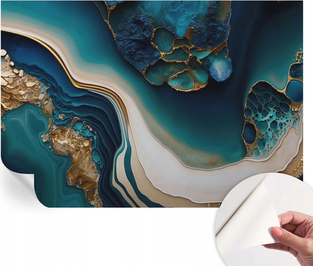 Fali fotótapéta előszoba konyhába Színes absztrakt 152x104 cm