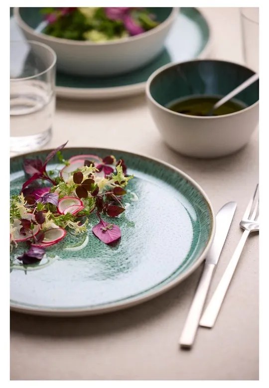 Fehér-zöld kőedény tálka 400 ml Gastro White/Green – Bitz