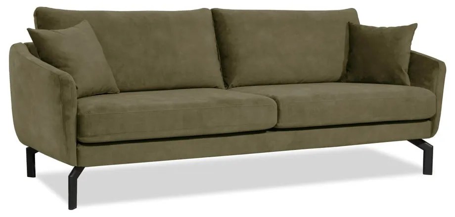 Magic zöld bársony kanapé, 230 cm - Scandic