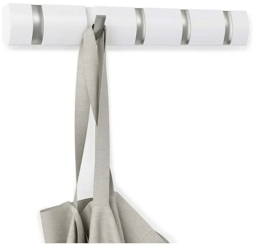 Fehér nyárfa fali fogas Flip – Umbra