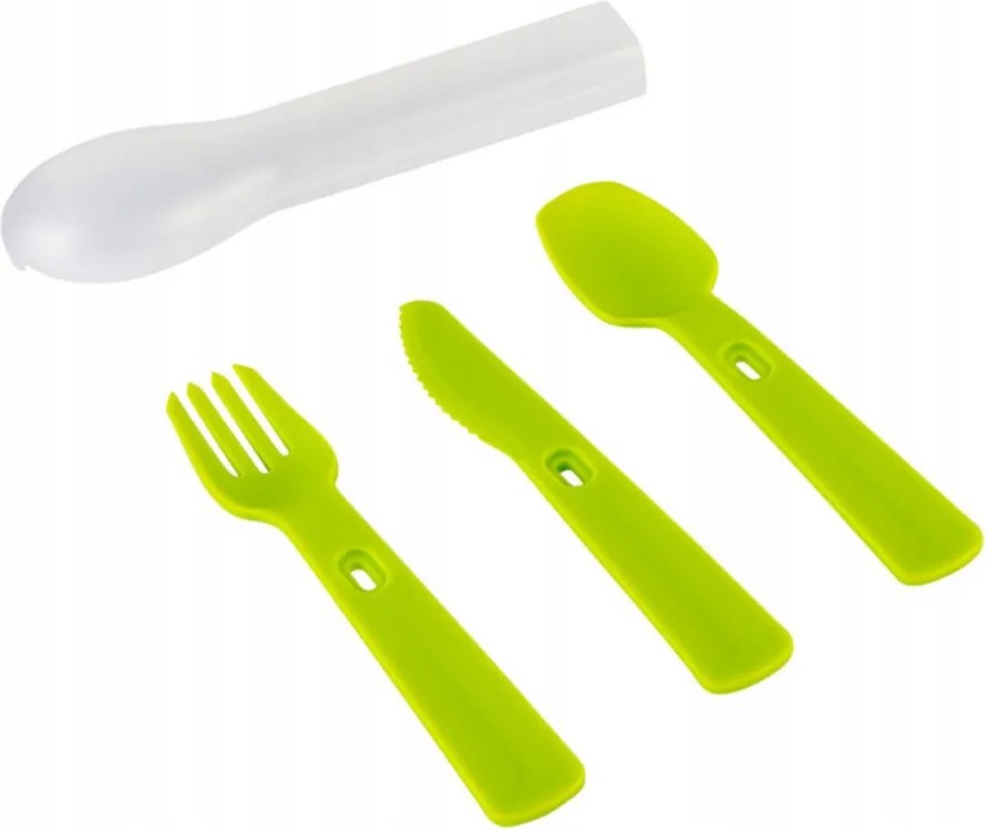 Curver műanyag evőeszközök Smart To Go tokban Zöld
