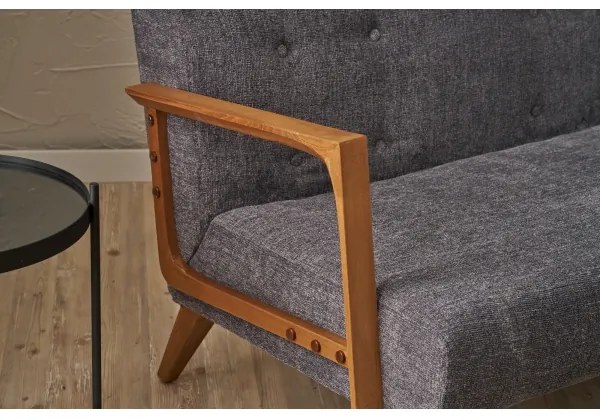 TUMI kétszemélyes szürke kanapé