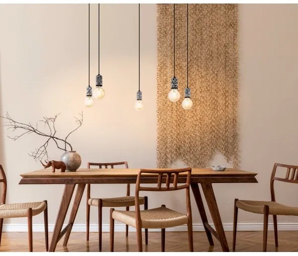 Eglo 43314 - Csillár zsinóron COULSDON 5xE27/10W/230V