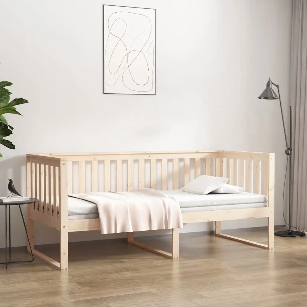 kanapéágy ágy matrac 100x200 cm tömör fa fenyőfa