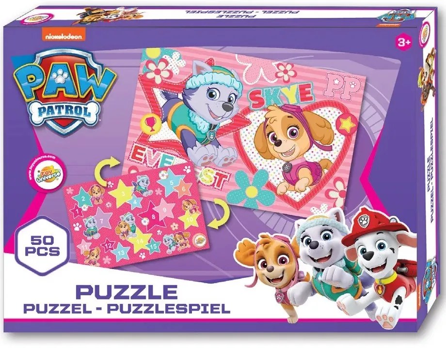 Mancs Őrjárat puzzle 50 db-os virág