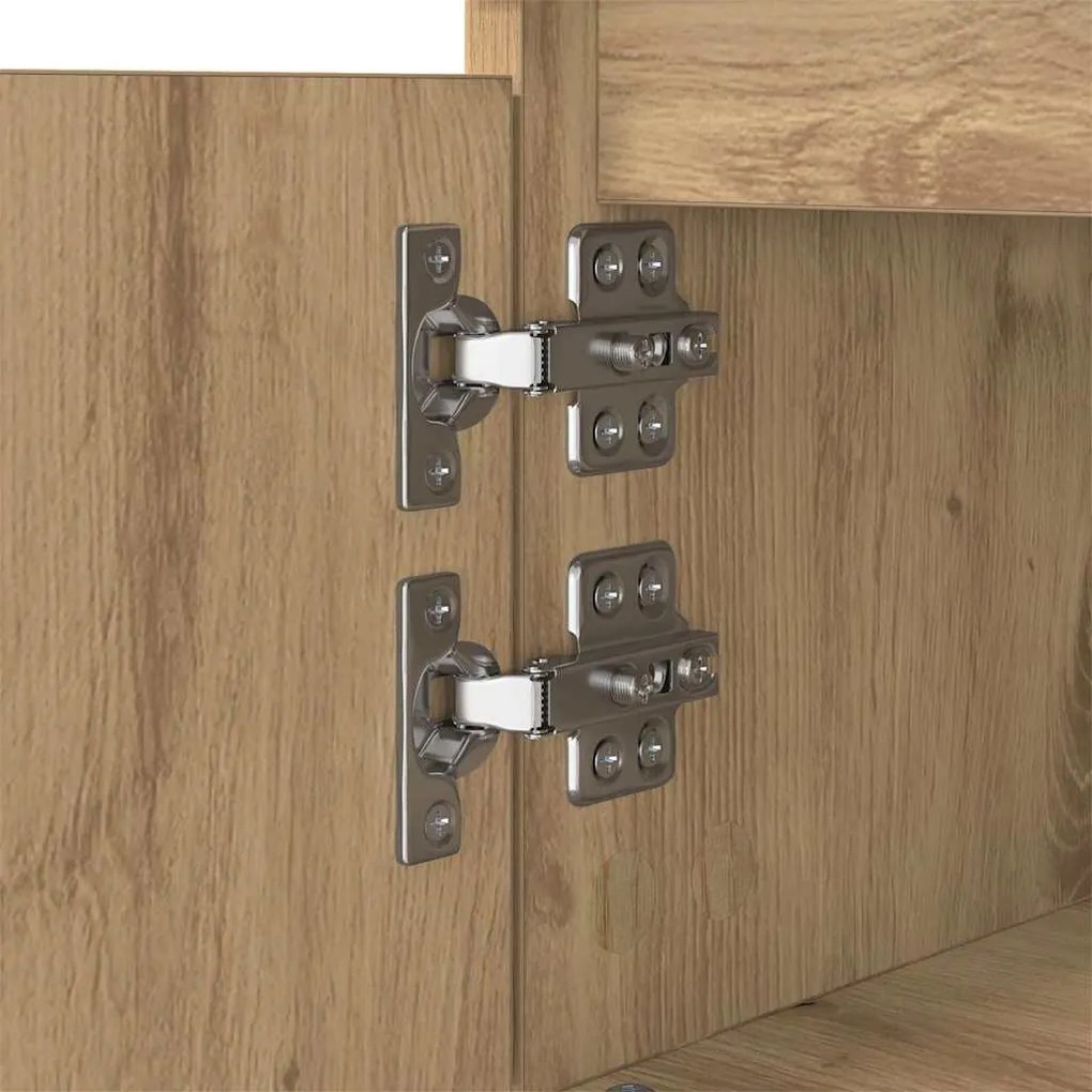 Dohányzóasztal fiókkal kézműves tölgy 90 x 60 x 35 cm Faanyag