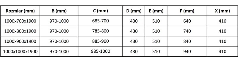 Mexen APIA zuhanykabin 100x70, átlátszó üveg / fekete profil, 840-100-070-70-00