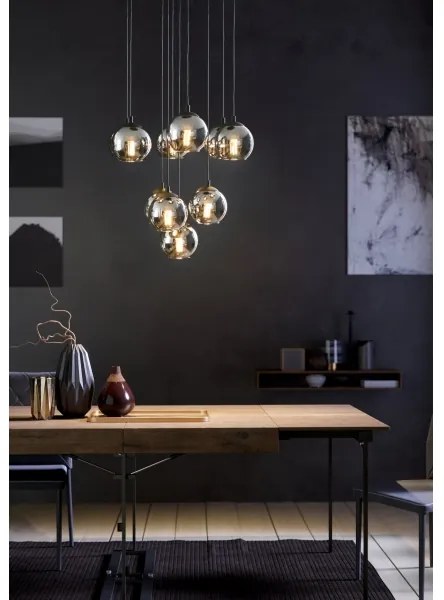 Eglo 98654 - Csillár zsinóron ARISCANI 10xE27/40W/230V