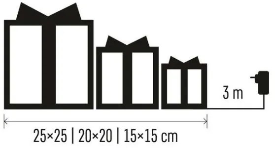 LED Karácsonyi dekoráció 72xLED/1,35W/230V arany