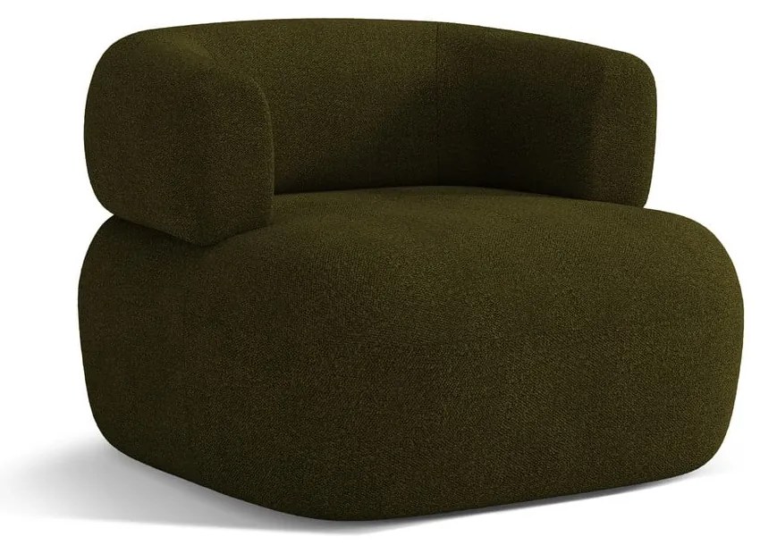 Zöld buklé fotel Jenny – Micadoni Home