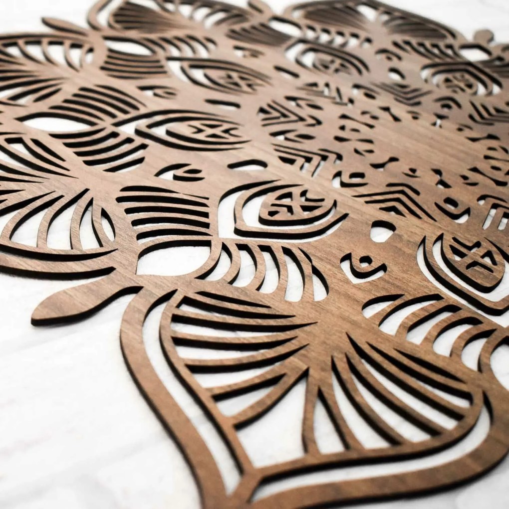 DUBLEZ | Extravagáns virágos mandala - 3D falikép