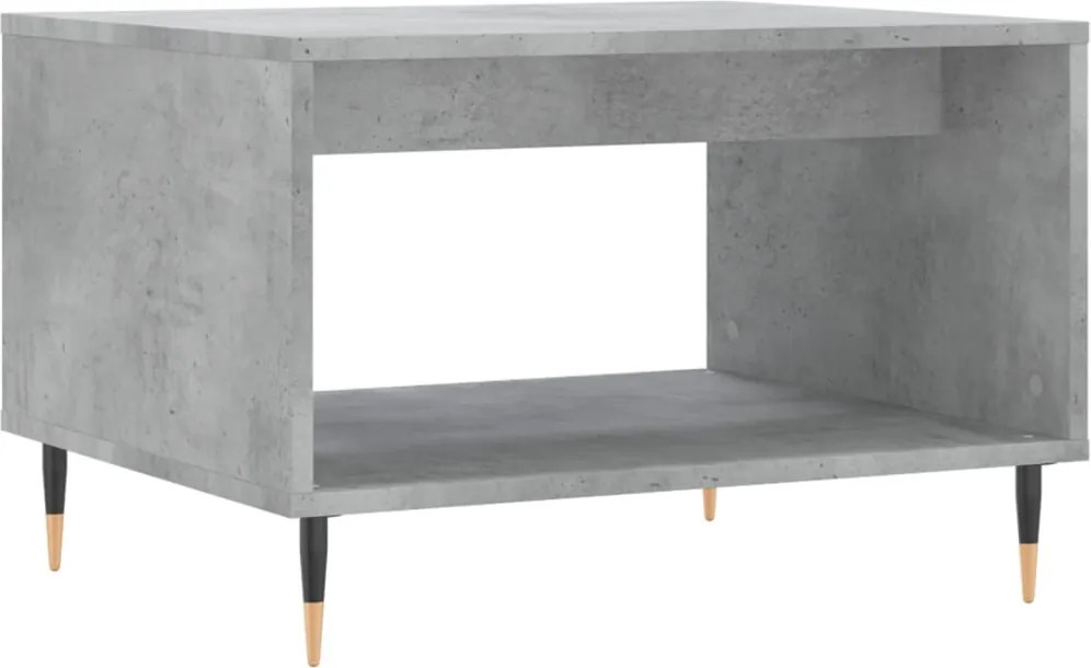 vidaXL betonszürke szerelt fa dohányzóasztal 60 x 50 x 40 cm