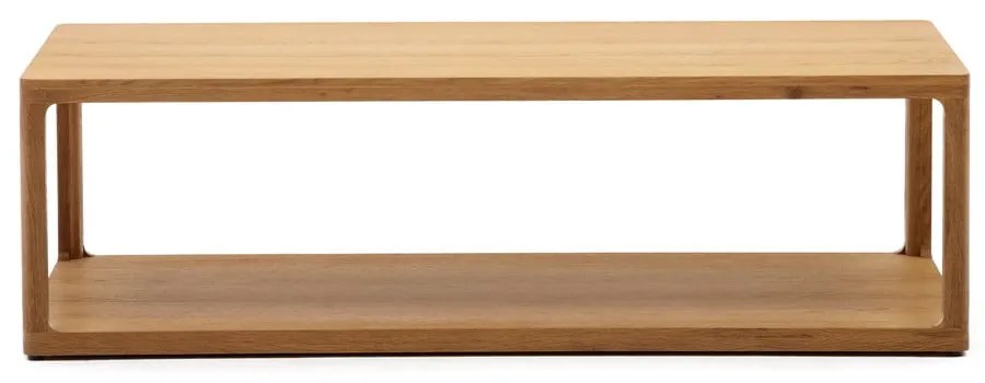 Natúr színű dohányzóasztal tölgyfa dekorral 65x140 cm Maymai – Kave Home