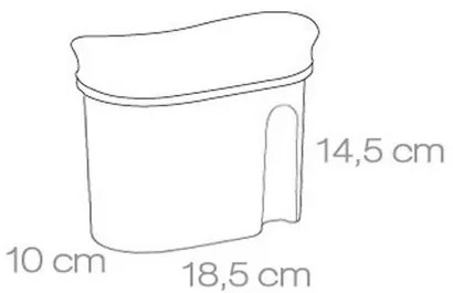 Tescoma 4FOOD doboz, 1,0 l, 1 l
