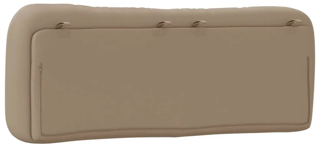 cappuccino színű műbőr fejtámla párna 140 cm