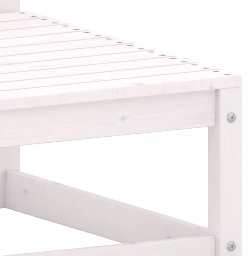 2 db tömör fenyőfa kerti középső kanapé