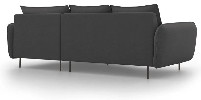 Vienna sötétszürke sarokkanapé, jobb oldali - Cosmopolitan Design