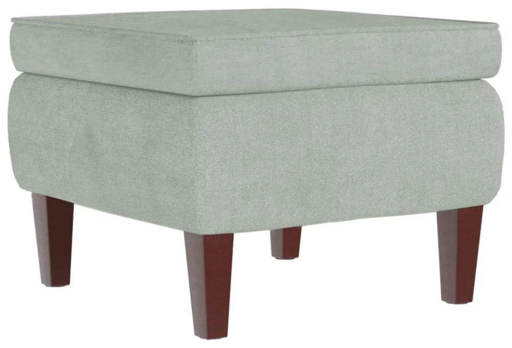 Világosszürke Bársony és Tömörfa Hintaszék