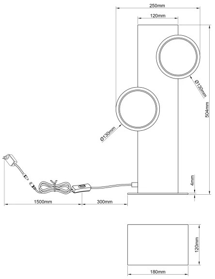 Brilliant - LED Asztali lámpa CHEESY LED/12W/230V