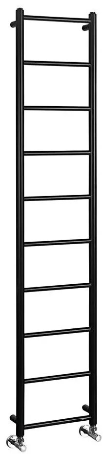 Sapho - Fürdőszobai radiátor DINA 334W 35x168 cm matt fekete