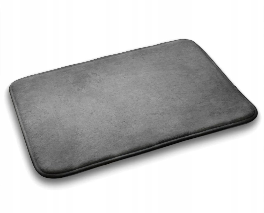 Fürdőszobaszőnyeg vegyes minták Szürke beton 75x45 cm