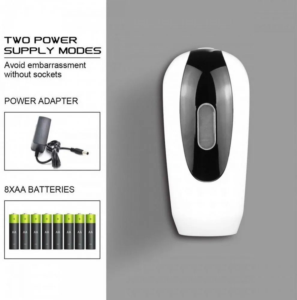 Szenzoros kézfertőtlenítő és folyékony szappan adagoló fali fehér-fekete 1000ml adapterrel