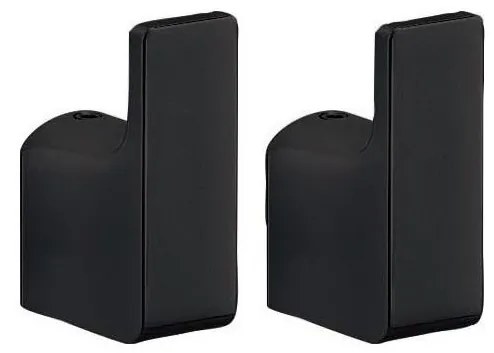 Gedy - KÉSZLET 2x Fali kampó PIRENEI matt fekete