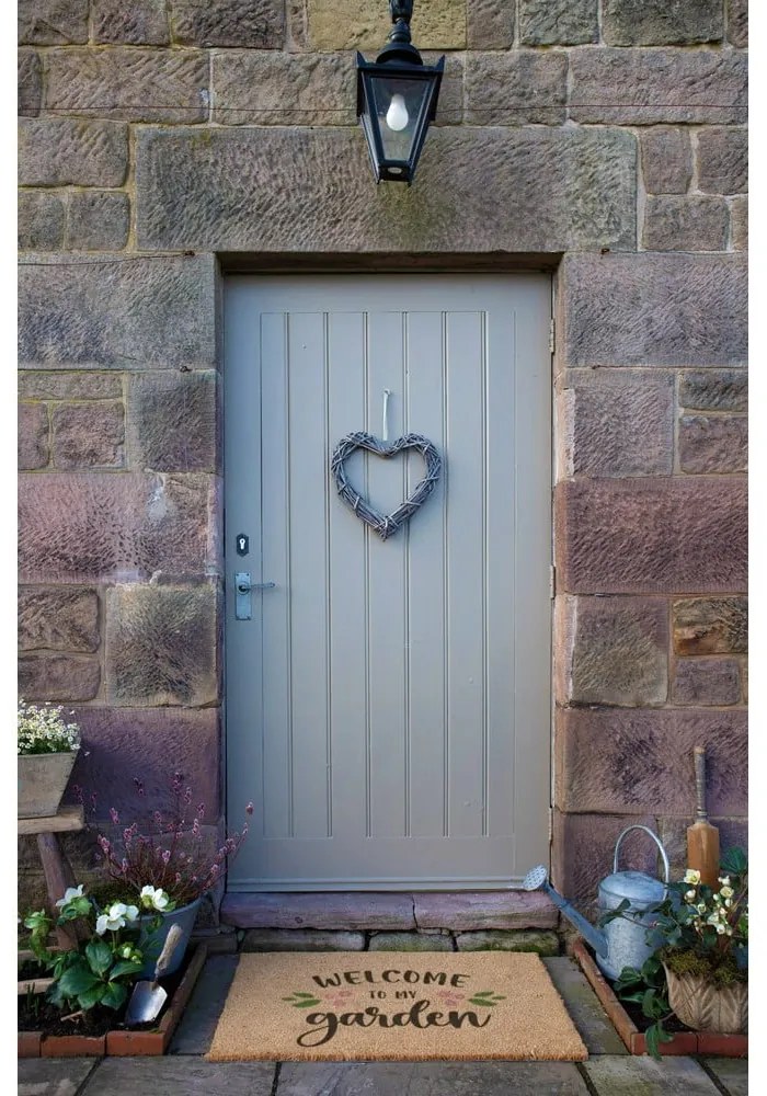 Kókuszrost lábtörlő 60x90 cm Welcome to My Garden – Artsy Doormats