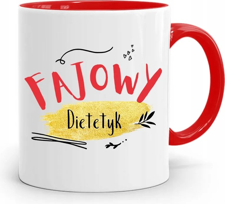 Dietetikusoknak Dietetikus Bögre Piros Ajándék fényképes nyomtatással