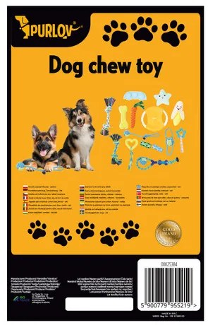 Dog chew toy, tug - set 25384