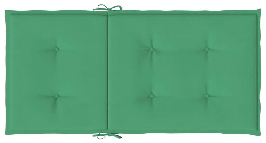 6 db zöld oxford szövet háttámlás székpárna 100x50x3 cm