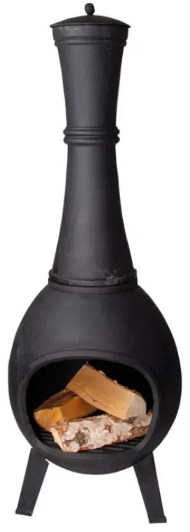 Öntöttvas teraszfűtő kályha, 121 cm