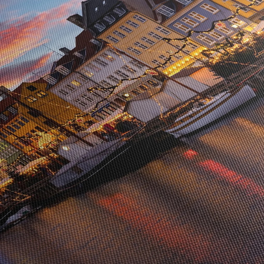 Kép - Nyhavn, Koppenhága (120x50 cm)