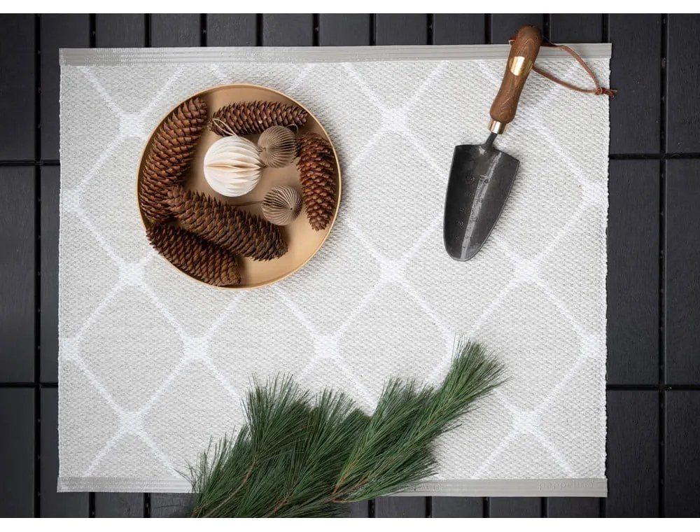 Világosszürke-krémszínű kültéri-beltéri futószőnyeg 70x240 cm Rex Fossil – Pappelina