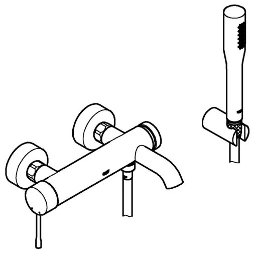 GROHE 33628001 - ESSENCE kádcsaptelep DN 15 fényes króm