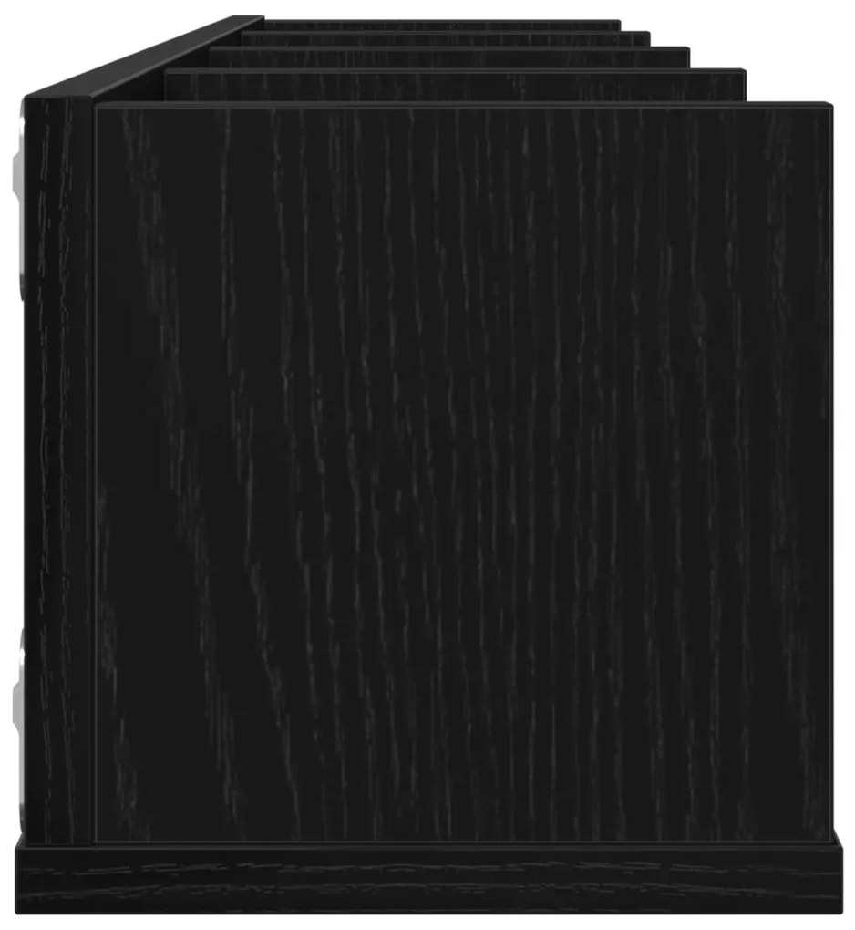 CD Falipolc Fekete Tölgy 100x18x18 cm Mérnöki Fa
