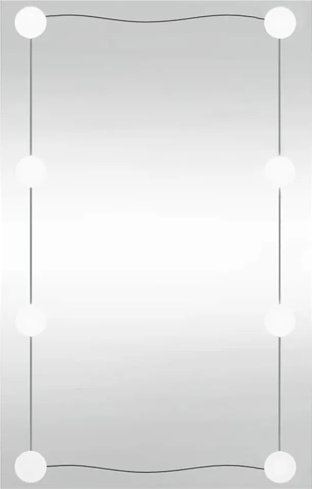 vidaXL téglalap alakú üveg falitükör LED fényekkel 50 x 80 cm