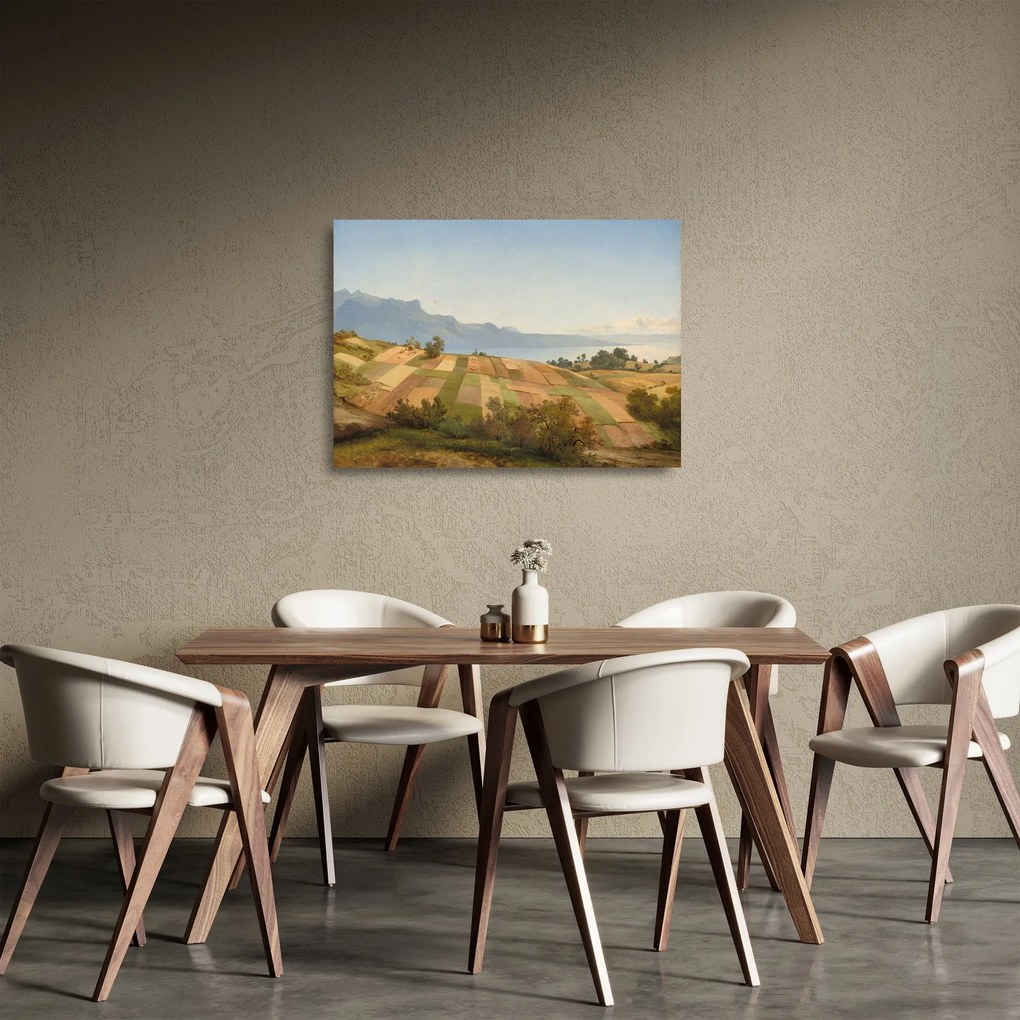 Üveg kép - Alexandre Calame, Swiss Landscape, reprodukciók (70x50 cm)